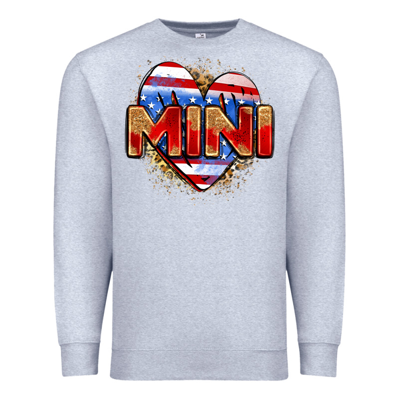American Mini Heart Premium Sweatshirt by Zillion Design Studio | Teevron