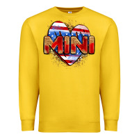 Lemon American mini heart Premium Sweatshirt - Zillion Design Studio