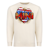 Sandshell American mini heart Premium Sweatshirt - Zillion Design Studio