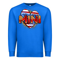 True Royal American mini heart Premium Sweatshirt - Zillion Design Studio