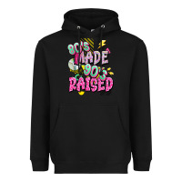 Black 80s made 90s raised Heavyweight Hoodie - texasbilliewilder