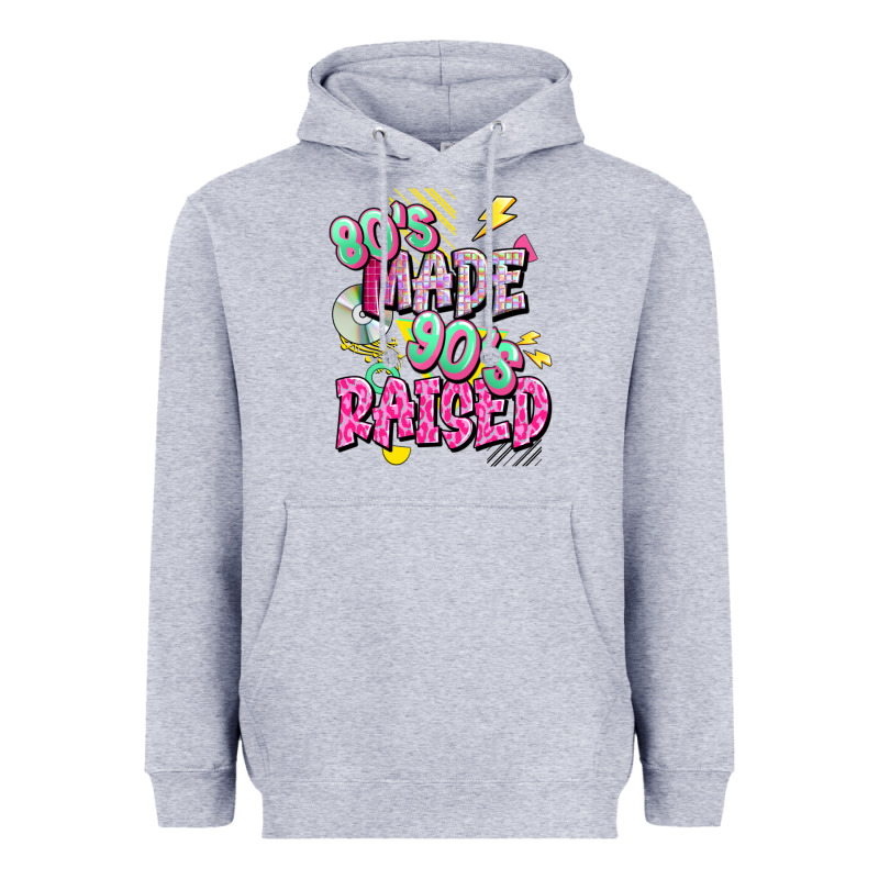 80s Made 90s Raised Heavyweight Hoodie by texasbilliewilder | Teevron