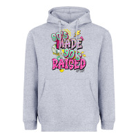 Heather Grey 80s made 90s raised Heavyweight Hoodie - texasbilliewilder
