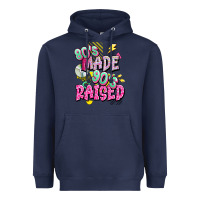Navy 80s made 90s raised Heavyweight Hoodie - texasbilliewilder