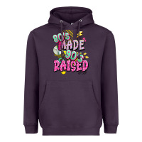 Plum 80s made 90s raised Heavyweight Hoodie - texasbilliewilder