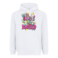 White 80s made 90s raised Heavyweight Hoodie - texasbilliewilder