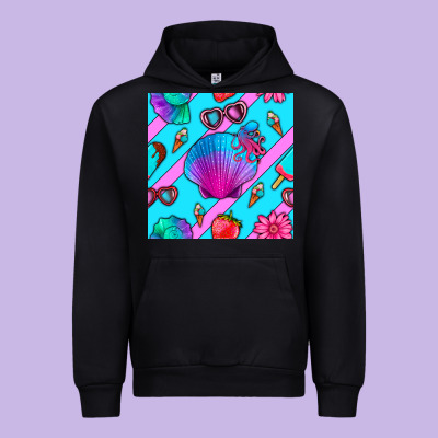 Sea Shell Urban Hoodie Designed By Bundleandbundleshop