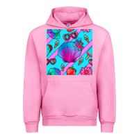 Fuchsia Pink sea shell Urban Hoodie - BundleAndBundleShop