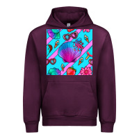 Mauve Wine sea shell Urban Hoodie - BundleAndBundleShop