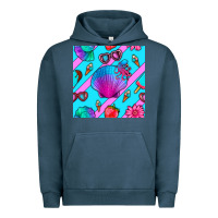 Pigment Midnight Navy sea shell Urban Hoodie - BundleAndBundleShop