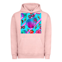 Pigment Salmon sea shell Urban Hoodie - BundleAndBundleShop