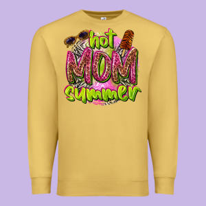 Hot Mom Summer Premium Sweatshirt Designed By Texasbilliewilder