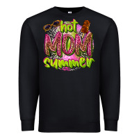 Black hot mom summer Premium Sweatshirt - texasbilliewilder