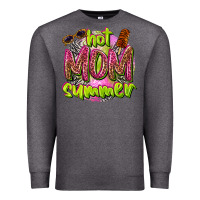 Charcoal Heather hot mom summer Premium Sweatshirt - texasbilliewilder