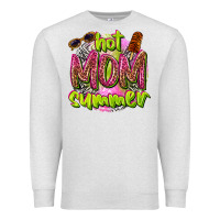 Oatmeal Heather hot mom summer Premium Sweatshirt - texasbilliewilder