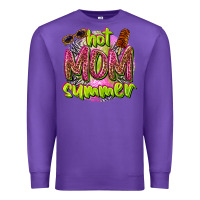 Purple hot mom summer Premium Sweatshirt - texasbilliewilder