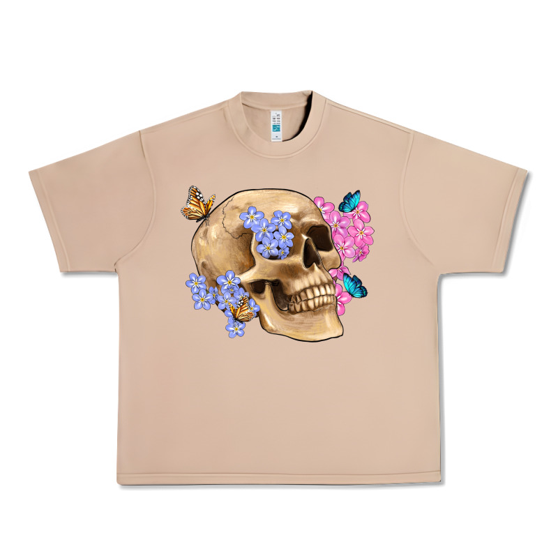 Skull Flora Butterfly Urban Heavy Tee by Artiststas | Teevron