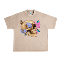 French Oak skull flora butterfly Urban Heavy Tee - Artiststas