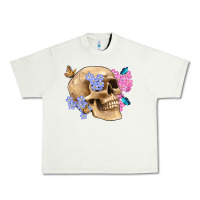 Pistachio skull flora butterfly Urban Heavy Tee - Artiststas