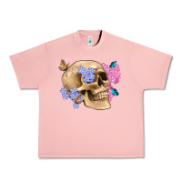 Salmon skull flora butterfly Urban Heavy Tee - Artiststas