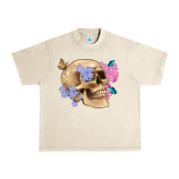 Sandshell skull flora butterfly Urban Heavy Tee - Artiststas