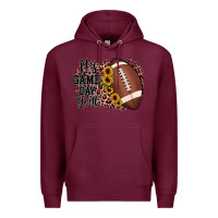 Burgundy it's game day y'all Premium Hoodie - JahusDesignShop