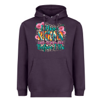 Plum i hope karma slaps you in the face before i do Heavyweight Hoodie - Zillion Design Studio