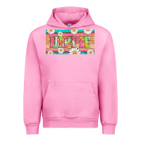 Fuchsia Pink hippie and daisys license plate template Urban Hoodie - Artiststas
