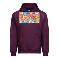 Mauve Wine hippie and daisys license plate template Urban Hoodie - Artiststas