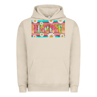 Pigment French Oak hippie and daisys license plate template Urban Hoodie - Artiststas