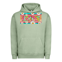 Pigment Oil Green hippie and daisys license plate template Urban Hoodie - Artiststas