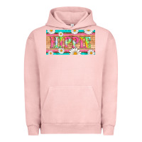 Pigment Salmon hippie and daisys license plate template Urban Hoodie - Artiststas