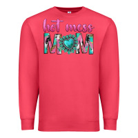Cardinal hot mess mom Premium Sweatshirt - texasbilliewilder