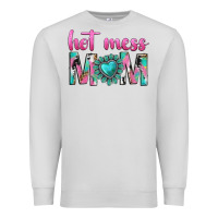 Dove Grey hot mess mom Premium Sweatshirt - texasbilliewilder