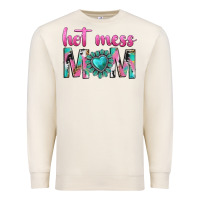 Sandshell hot mess mom Premium Sweatshirt - texasbilliewilder