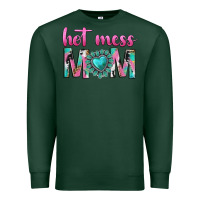 Sports Green hot mess mom Premium Sweatshirt - texasbilliewilder