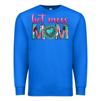 True Royal hot mess mom Premium Sweatshirt - texasbilliewilder