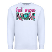White hot mess mom Premium Sweatshirt - texasbilliewilder