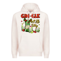 Pale Pink gin`gle all the way with bottle and cocktails Premium Hoodie - AdoDesignShop