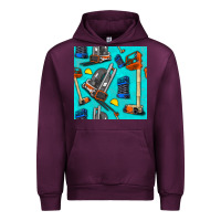 Mauve Wine construction vehicles Urban Hoodie - BundleAndBundleShop