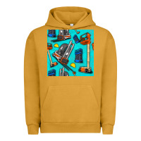 Pigment Peanut Butter construction vehicles Urban Hoodie - BundleAndBundleShop
