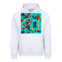 White construction vehicles Urban Hoodie - BundleAndBundleShop