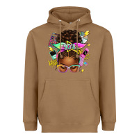 Toasted Coconut 90s afro messy bun Heavyweight Hoodie - texasbilliewilder