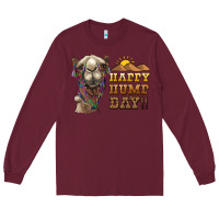 Burgundy happy hump day camel Long Sleeve Tee - BarkalooDesign