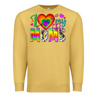 Antique Gold i love my moms Premium Sweatshirt - texasbilliewilder