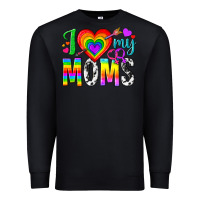 Black i love my moms Premium Sweatshirt - texasbilliewilder