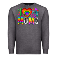 Charcoal Heather i love my moms Premium Sweatshirt - texasbilliewilder