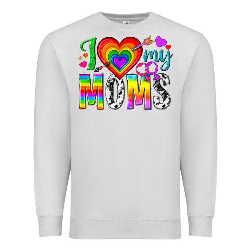 I Love My Moms Premium Sweatshirt by texasbilliewilder | Teevron