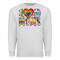 Dove Grey i love my moms Premium Sweatshirt - texasbilliewilder
