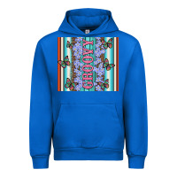 Cobalt groovy with flowers and Butterflies Urban Hoodie - Artiststas